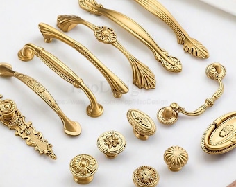 Retro Solid Brass Black bronze Knobs Pulls handles drawer wardrobe Dresser Pulls cabinet handles Drawer pulls Handles Brass Pulls handles