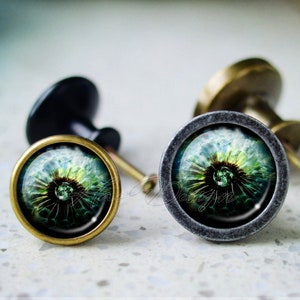 Dandelion Cabochon Knob,Dresser Drawer Knob,Furniture Cabinet Knobs, Drawer handle Pull, Furniture Knobs,Dresser Knob pull,Cabinet Knob