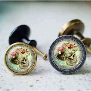 Skull Cabochon Knob,Dresser Drawer Knob,Furniture Cabinet Knobs, Drawer handle Pull, Furniture Knobs,Dresser Knob pull,Cabinet Knob