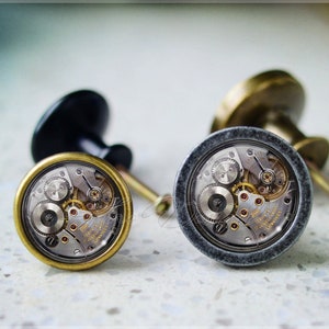 Clock Gear Cabochon Knob,Dresser Drawer Knob,Furniture Cabinet Knobs, Drawer handle Pull, Furniture Knobs,Dresser Knob pull,Cabinet Knob