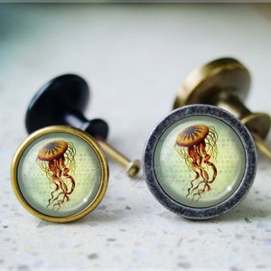 Jellyfish Cabochon Knob,Dresser Drawer Knob,Furniture Cabinet Knobs, Drawer handle Pull, Furniture Knobs,Dresser Knob pull,Cabinet Knob