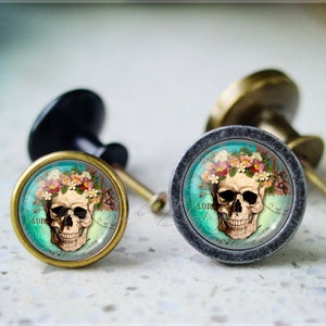 Skull Cabochon Knob,Dresser Drawer Knob,Furniture Cabinet Knobs, Drawer handle Pull, Furniture Knobs,Dresser Knob pull,Cabinet Knob