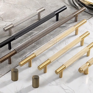 Tirador minimalista de latón macizo con forma de bronce envejecido, para cajón, armario, puerta, armario, tirador, tirador, tirador de latón H22