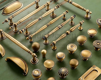 Retro Solid Brass Antiqued bronze Knobs Pulls handles drawer wardrobe door handles cabinet handles Drawer pulls Handles Brass Handles Knobs