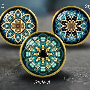 Flower Dandelion -- Drawer knobs/ Handmade Bronze Dresser knobs cabinet Dresser Knobs pull / Dresser Pull / Cabinet Knobs / Furniture Knobs