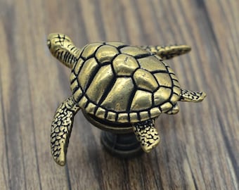 Brass Turtle knobs,Turtle drawer Handles,animal knobs, brass Handles, drawer pull, door knob, Knob Drawer Pulls Handle Cabinet Hardware