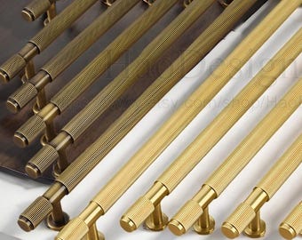 Tiradores de latón macizo, bronce antiguo con textura retro, tiradores de cajones, tiradores de armarios, tiradores de armarios de cocina, tiradores de aparadores, tiradores, pomos