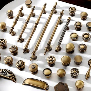 Retro Solid Brass Antiqued bronze Knobs Pulls handles drawer wardrobe door handles cabinet handles Drawer pulls Handles Brass Handles Knobs