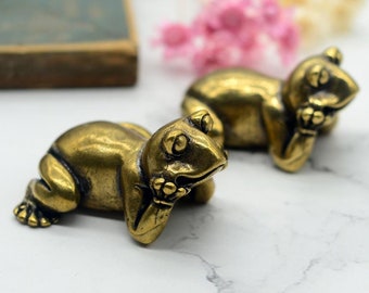 Solid Brass Antiqued Bronze frog knobs,Animal drawer knobs,brass knobs Handles,drawer pulls,door knobs,Drawer Pulls Handle Cabinet Hardware