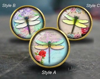 Flower Butterfly -- Drawer knobs/ Handmade Bronze Dresser knobs cabinet Dresser Knobs pull / Dresser Pull / Cabinet Knobs / Furniture Knobs