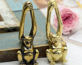 Brons massief messing aapknoppen messing handgrepen knoppen trekt messing ladeknoppen dressoir trekt deurknoppen kast trekt handgrepen kastbeslag