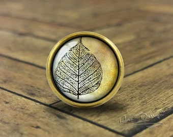 Folhas-botões de cômoda de bronze vintage feitos à mão puxadores de cômoda de armário puxar/puxador de cômoda/botões de armário/puxadores de móveis