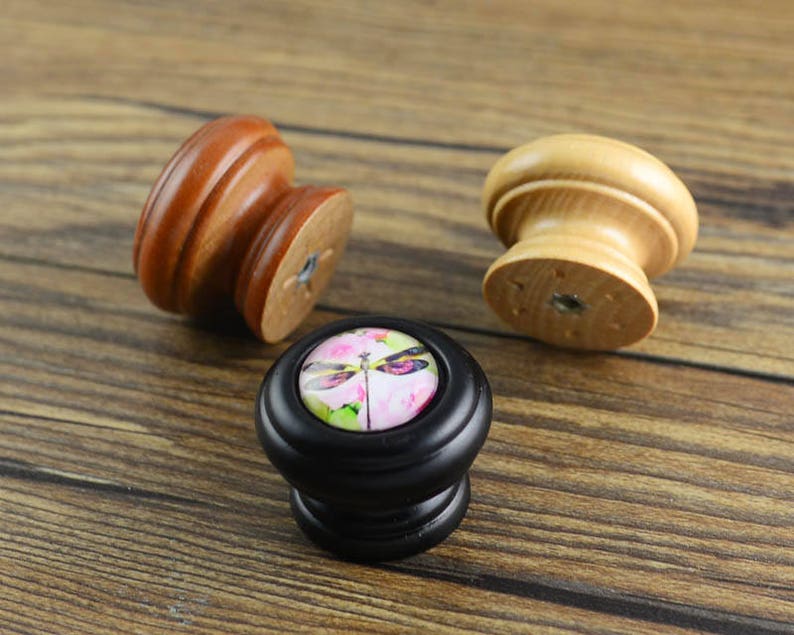 Wooden Domed Dresser knobs Drawer Knobs Pulls Handles Kitchen Cabinet Knobs Handle Pull Dresser Drawer Knobs Pulls Handles