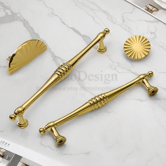 green emerald velvet dress Brushed Gold Cabinet Bar Pulls