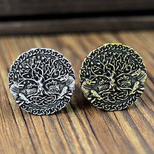 Celtic Tree Of Life Wolf Knob,Yggdrasil Dresser Knob,Cabinet handles,Cabinet Knob,drawer knob,Unique Pulls Handles,Furniture Hardware