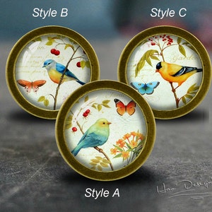 Birds&Butterfly -- Drawer knobs/ Handmade Vintage Bronze Dresser knobs cabinet Dresser Knobs pull/Dresser Pull/Cabinet Knobs/Furniture Knobs
