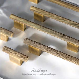 Maniglie per mobili in ottone massiccio, bronzo, zigrinate, pomelli, cassetti, armadi, maniglie per mobili, cucine, credenze, maniglie per mobili, ferramenta H273