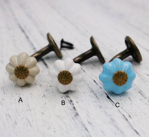 Ceramic Pumpkin Knob Wall Hook Decorative Hooks Coat Hangers Etsy