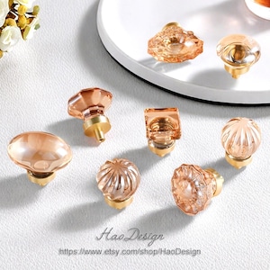 Champagne crystal knobs,Natural Crystal knobs,gemstone drawer handle,crystal handle,raw semi precious stone knob,Dresser handle CY-67