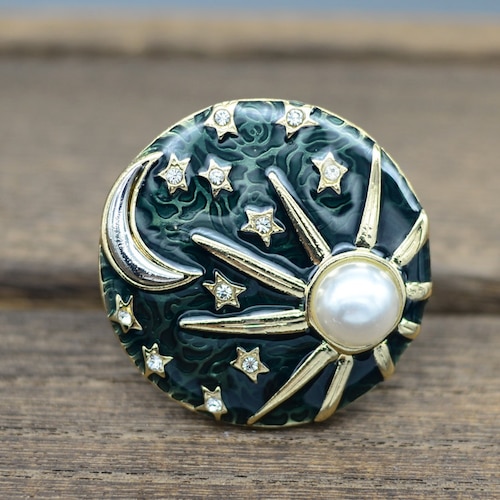 Enamel Sun and Moon Drawer Knobs / Starry Sky / Gothic Etsy