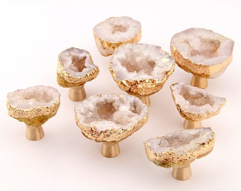 Natural Crystal Knob,Natural Ore Knob,Drawer Cabinet Handle,Crystal knobs,Drawer Pulls,Wardrobe Pull,Irregular crystal handle CY-14