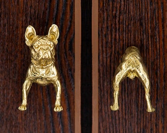 Solid brass Bulldog drawer knobs and Pulls/Dog Knobs/Nursery Cabinet Pulls/Wardrobe Pull /offices Knob /cafes Knob /restaurant Knobs H85