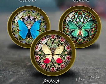 Butterfly -- Drawer knobs/ Handmade Vintage Bronze Dresser knobs cabinet Dresser Knobs pull / Dresser Pull / Cabinet Knobs / Furniture Knobs