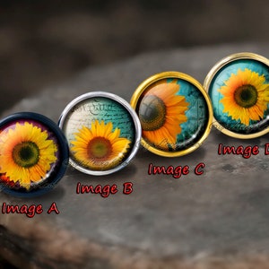 Sunflower Knob /drawer pull /dresser drawer pulls/kitchen cabinet knob /furniture knobs / Dresser Pull /Child handle / Furniture Hardware