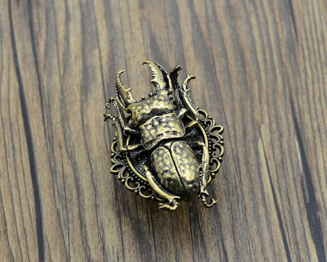 Brass Beetle Knobs,insect Drawer Handles,animal Knobs, Brass Handles