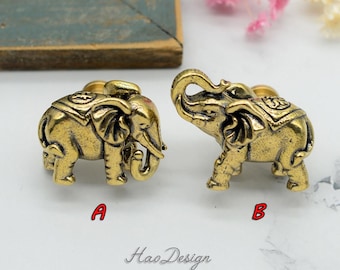 Bronze Solid Brass Elephant knobs Brass Handles knob pulls brass drawer knobs Dresser pulls door Knobs Cabinet Pulls Handle Cabinet Hardware