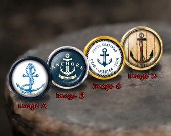 Anchor Knobs / Drawer knobs/ Handmade Bronze Dresser knobs cabinet Dresser Knobs pull / Dresser Pull / Cabinet Knobs / Furniture Knobs