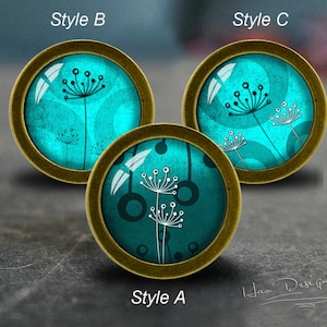 Dandelion --Drawer knobs/Handmade Vintage Bronze Dresser knobs cabinet Dresser Knobs pull / Dresser Pull / Cabinet Knobs / Furniture Knobs