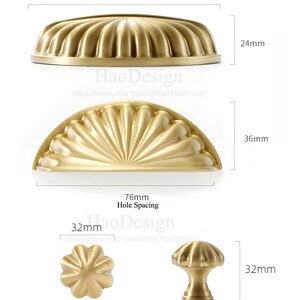 3" Solidny mosiężny uchwyt do kubka Solidny mosiężny uchwyt do szuflady Uchwyty do komód Uchwyty do szafek Uchwyty do szafek z brązu Uchwyty do mebli zdjęcie 2