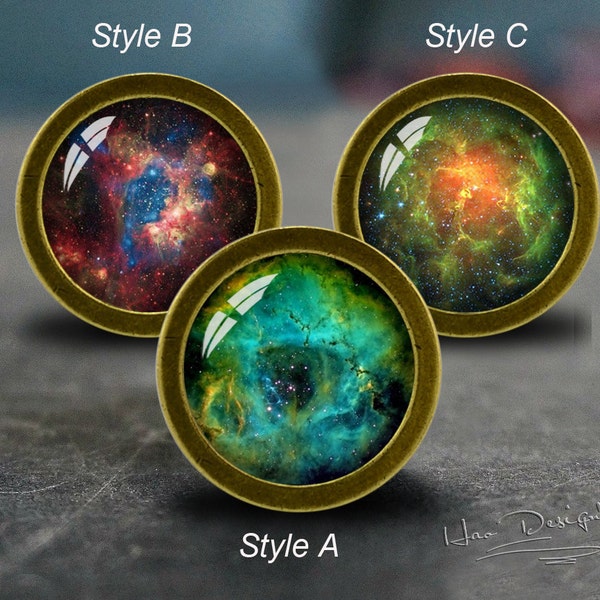 Nebula -- Drawer knobs/ Handmade Vintage Bronze Dresser knobs cabinet Dresser Knobs pull / Dresser Pull / Cabinet Knobs / Furniture Knobs