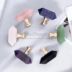 Crystal brass drawer knob,Natural Crystal handle,gemstone drawer handle,crystal handle,raw semi precious stone knob,Dresser handle CY-42