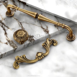 Retro Solid Brass Antiqued bronze Knobs Pulls handles drawer wardrobe Handles cabinet handles Brass Drawer pulls Handles Furniture hardware