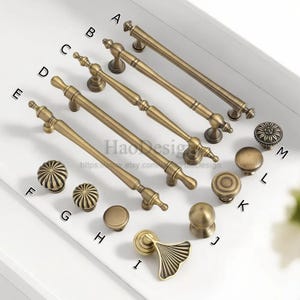 Retro Solid Brass Antiqued bronze Knobs Pulls handles drawer wardrobe door handles cabinet handles Drawer pulls Handles Brass Handles Knobs