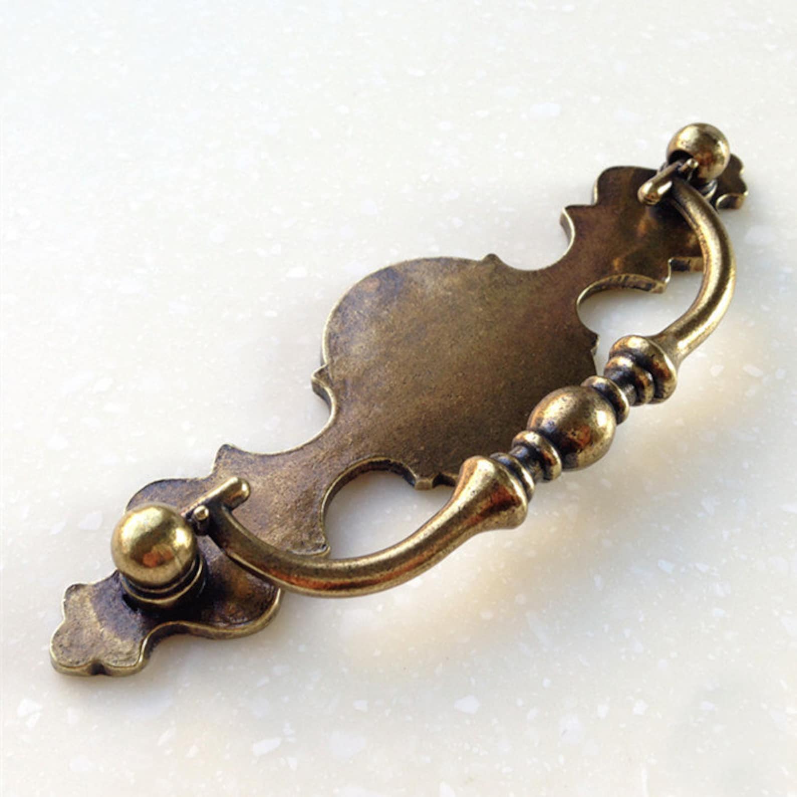 3.75 Antique Bronze Vintage Bail Dresser Drawer Pulls Etsy