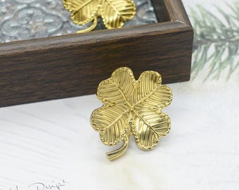 Messing vier Blatt Klee Knauf,Blätter Knäufe,Moderne Schublade Knäufe,Garderobe Knaufs,Schrank Knäufe Griffe,Weinkühler Griff,Möbelbeschläge H83