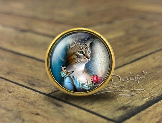 Cat Drawer Knobs Handmade Vintage Bronze Dresser Knobs Etsy