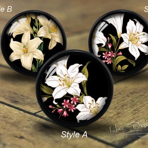 Flower--Drawer knobs/Handmade Vintage Bronze Dresser knobs cabinet Dresser Knobs pull/Dresser Pull/Cabinet Knobs / Furniture Knobs