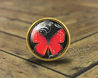 Butterfly -- Drawer knobs/ Handmade Vintage Bronze Dresser knobs cabinet Dresser Knobs pull / Dresser Pull / Cabinet Knobs / Furniture Knobs
