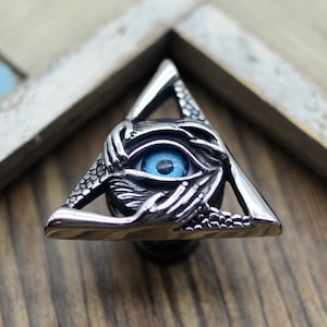 Devil&#39;s eyes Knob,Evil hand Knob,Stainless steel Gothic Knob,Cabinet handles,Cabinet Knob,drawer knob,Unique Pulls Handle,Furniture Hardware