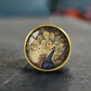Peacock -- Drawer knobs/ Handmade Vintage Bronze Dresser knobs cabinet Dresser Knobs pull / Dresser Pull / Cabinet Knobs / Furniture Knobs