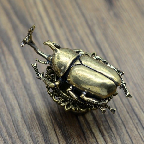 Brass beetle knobs,Insect drawer Handles,animal knobs, brass Handles, drawer pull, door knob, Knob Drawer Pulls Handle Cabinet Hardware