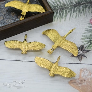 Brass Geese Furniture Knob,Swan Knobs,Kitchen Cabinet Knob,Brass Drawer Knob,Drawer Pulls,Brass Knobs,Dresser Handles,Furniture Hardware H44