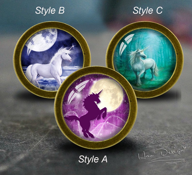 Unicorn Drawer knobs/ Handmade Vintage Bronze Dresser knobs Etsy