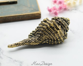 Unique Bronze Brass Conch knobs Brass Handles knobs pulls brass drawer knobs Dresser pulls door Knobs Drawer Pulls Handles Cabinet Hardware