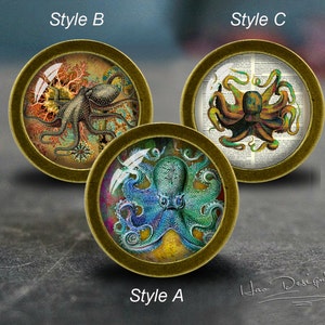 Octopus Drawer knobs/ Handmade Vintage Bronze Dresser knobs cabinet Dresser Knobs pull / Dresser Pull / Cabinet Knobs / Furniture Knobs image 1