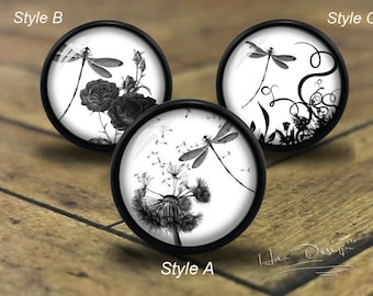 Dragonfly -- Drawer knobs/ Handmade Vintage Bronze Dresser knobs cabinet Dresser Knobs pull / Dresser Pull / Cabinet Knobs / Furniture Knobs